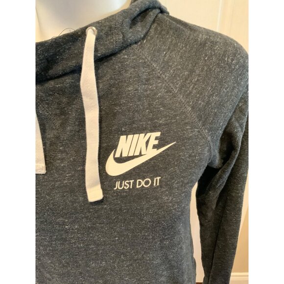 Nike Charcoal Gray Hoodie Sweatshirt, Size Small - Picture 2 of 6